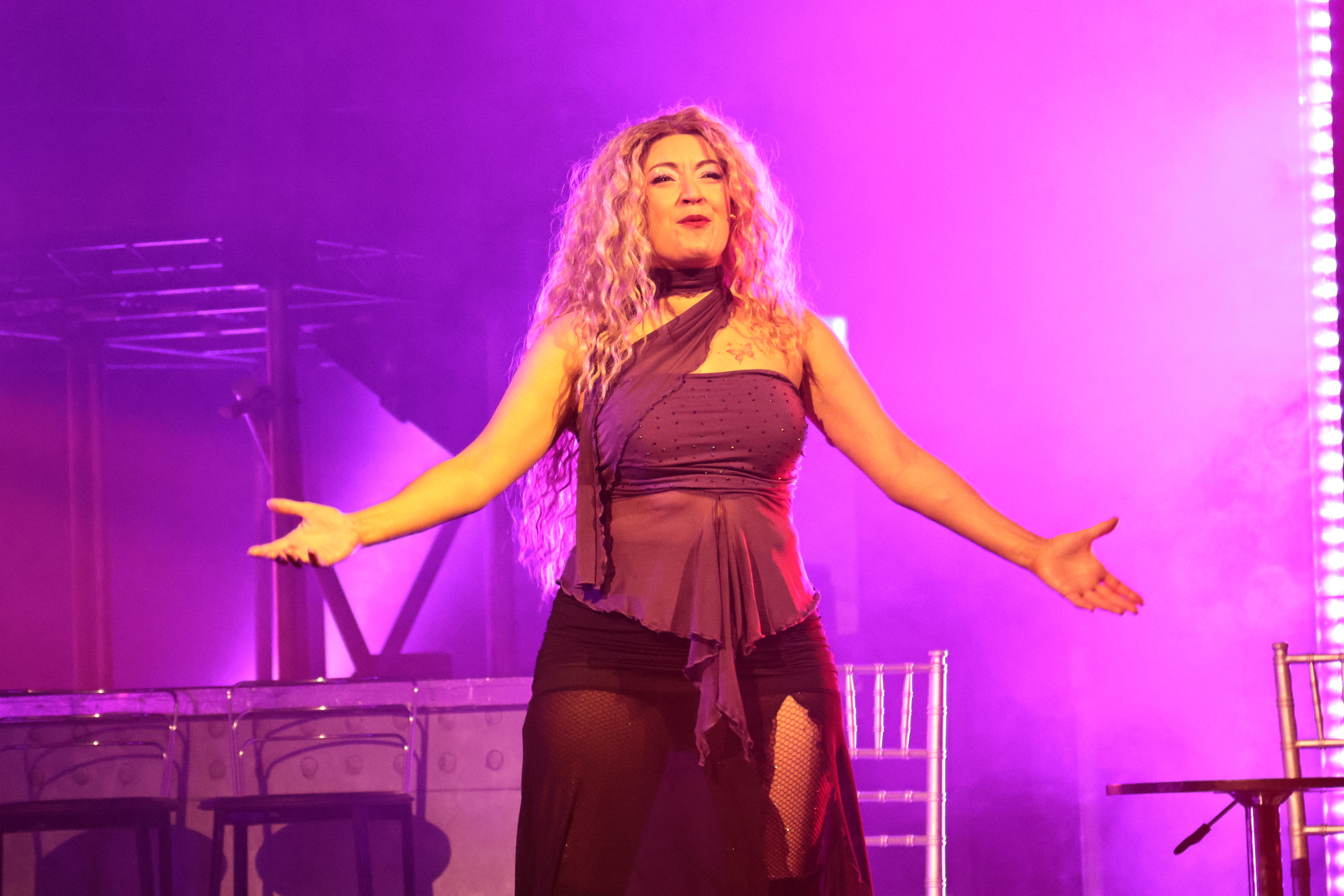 GLOC performers on stage, Rock of Ages